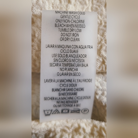 CALVIN KLEIN WOMEN'S SIZE LARGE BACK BUTTON CREPE FEEL BLOUSE - Picture 8 of 9